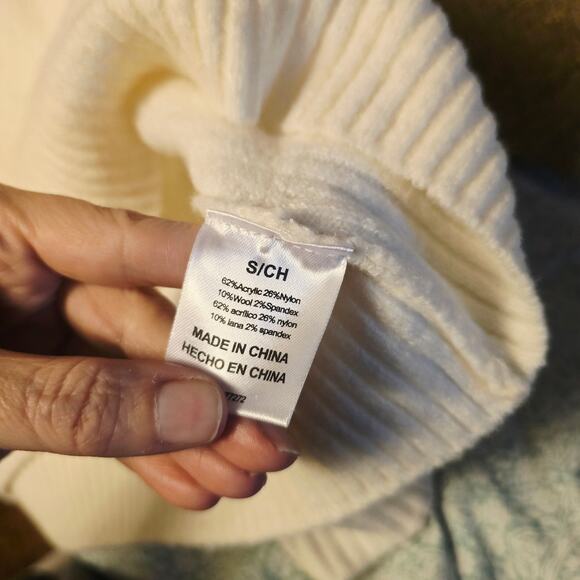 French Connections wool blend fair isle sweater size small - Picture 5 of 5